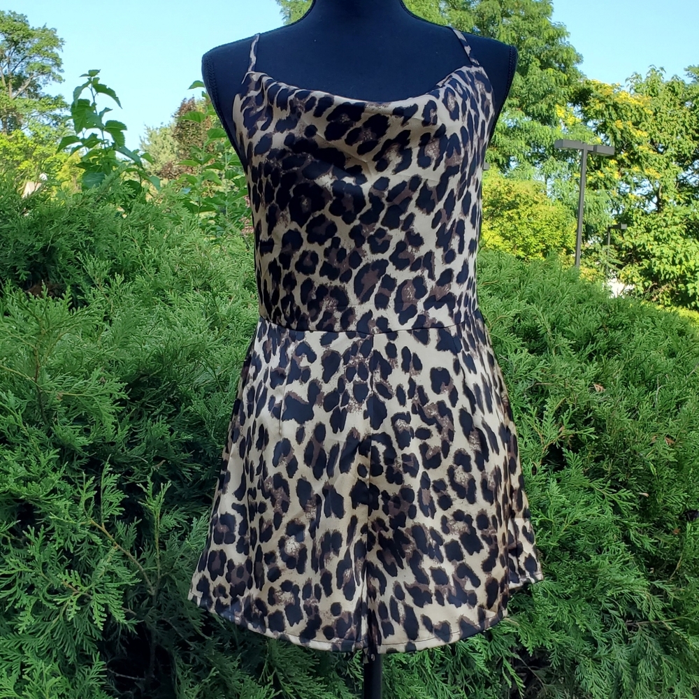 Leopard Print Romper